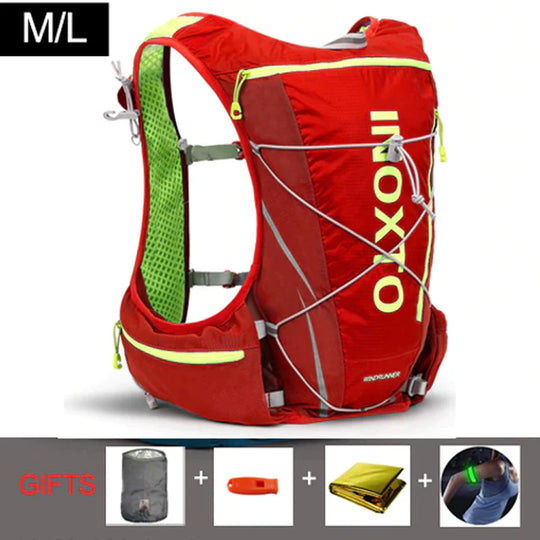 8L Running Hydration Vest Backpack Men Women Outdoor Sport Bags Trail Marathon Jogging Hiking Backpack Option Water Bag Flask