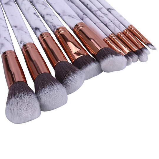 10 Pcs Kabuki Makeup Brushes Set Eye Shadow Blusher Face Powder Foundation UK