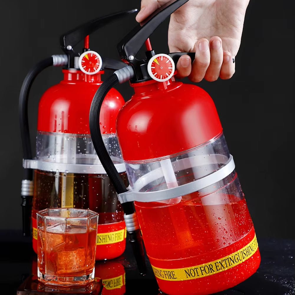 1.5L Beer Wine Drink Dispenser Creative Fire Extinguisher Shape Liquor Dispenser Wine Spirits Beer Beverage Party Bar Accessory - NovaNest