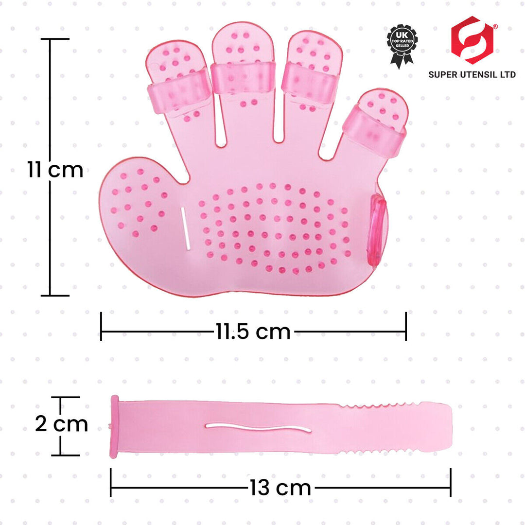 Dog Cat Bath Brush Comb Hair Rubber Glove Pet Puppy Hair Grooming Massage Mitt