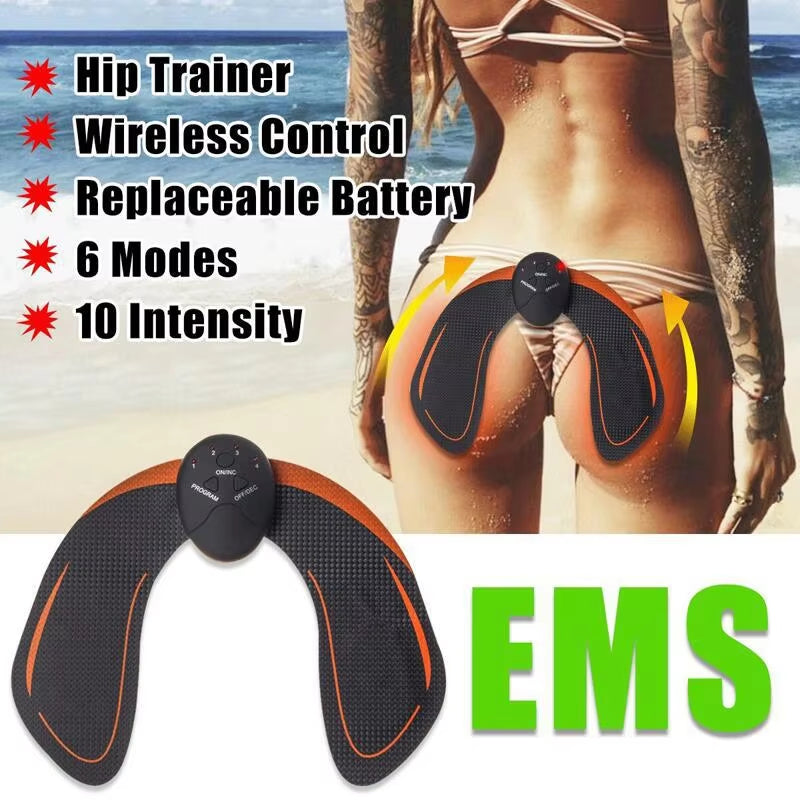 EMS Hip Trainer Muscle Stimulator Muscle ABS Fitness Buttocks Butt Lifting Buttock Toner Trainer Remote Control Slimming Massage