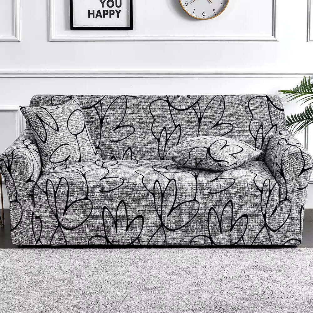 1Pc Flower Printed Elastic Sofa Cover Antidirty Spandex Sofa Cover Furniture Protector for Bedroom Office Living Room Home Decor - NovaNest