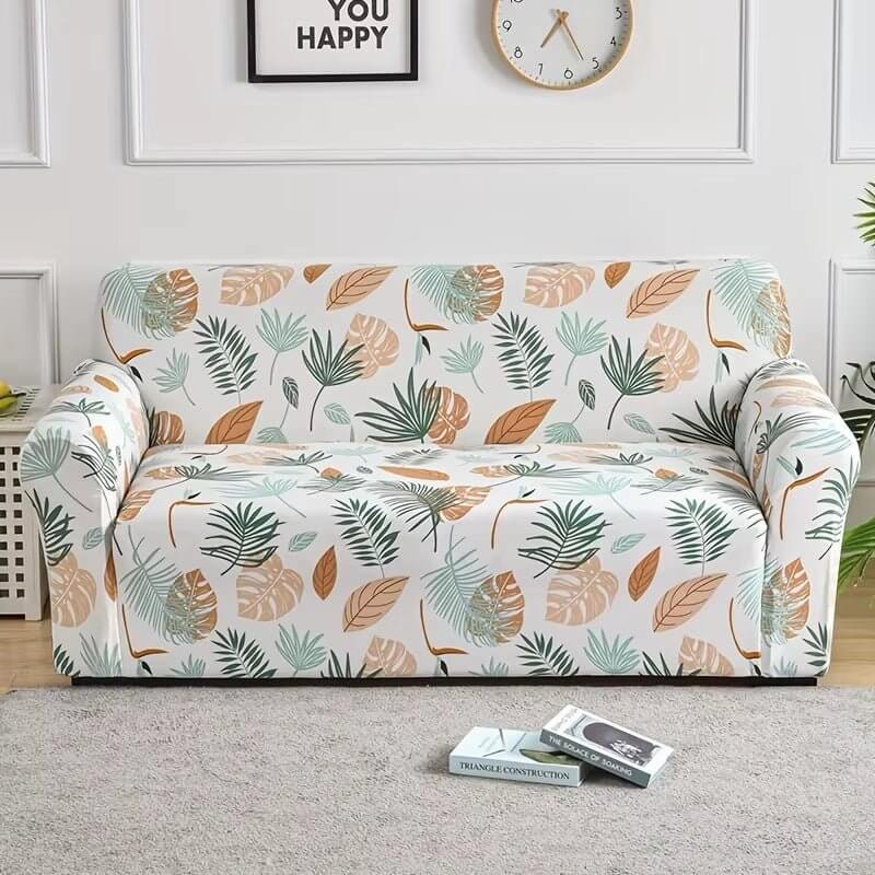 1Pc Flower Printed Elastic Sofa Cover Antidirty Spandex Sofa Cover Furniture Protector for Bedroom Office Living Room Home Decor - NovaNest