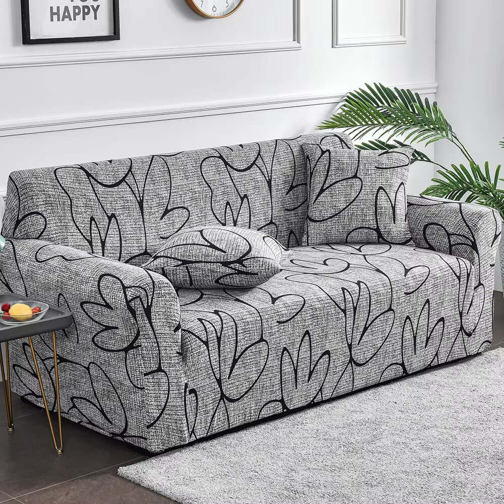 1Pc Flower Printed Elastic Sofa Cover Antidirty Spandex Sofa Cover Furniture Protector for Bedroom Office Living Room Home Decor - NovaNest