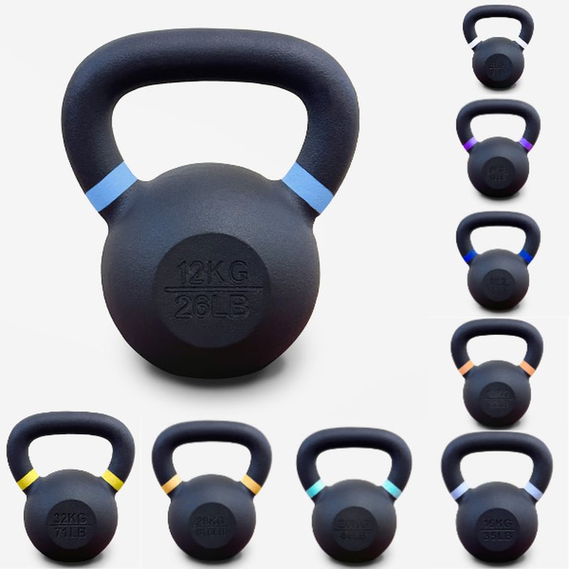 2 - 28Kg Kettlebells Cast Iron Neoprene Weights Fitness Exercise Workout Training - NovaNest