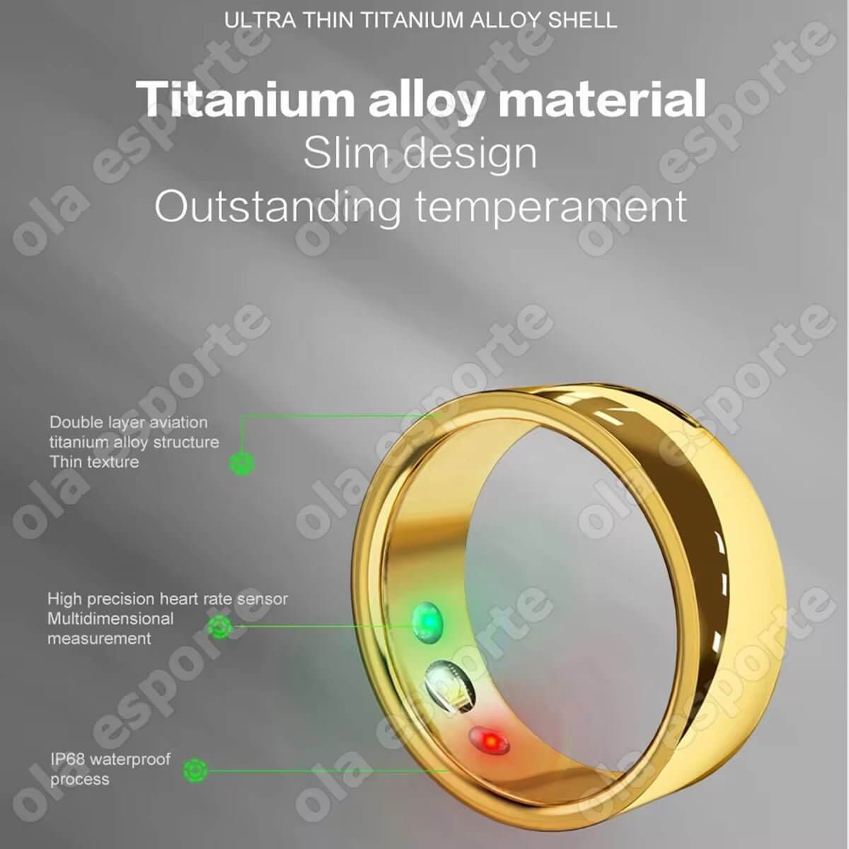 2024 Smart Health Ring Women Men Heart Rate Body Temperature Sport Bluetooth Ring Wireless Charging Smart Sensor Ring for Xiaomi - NovaNest