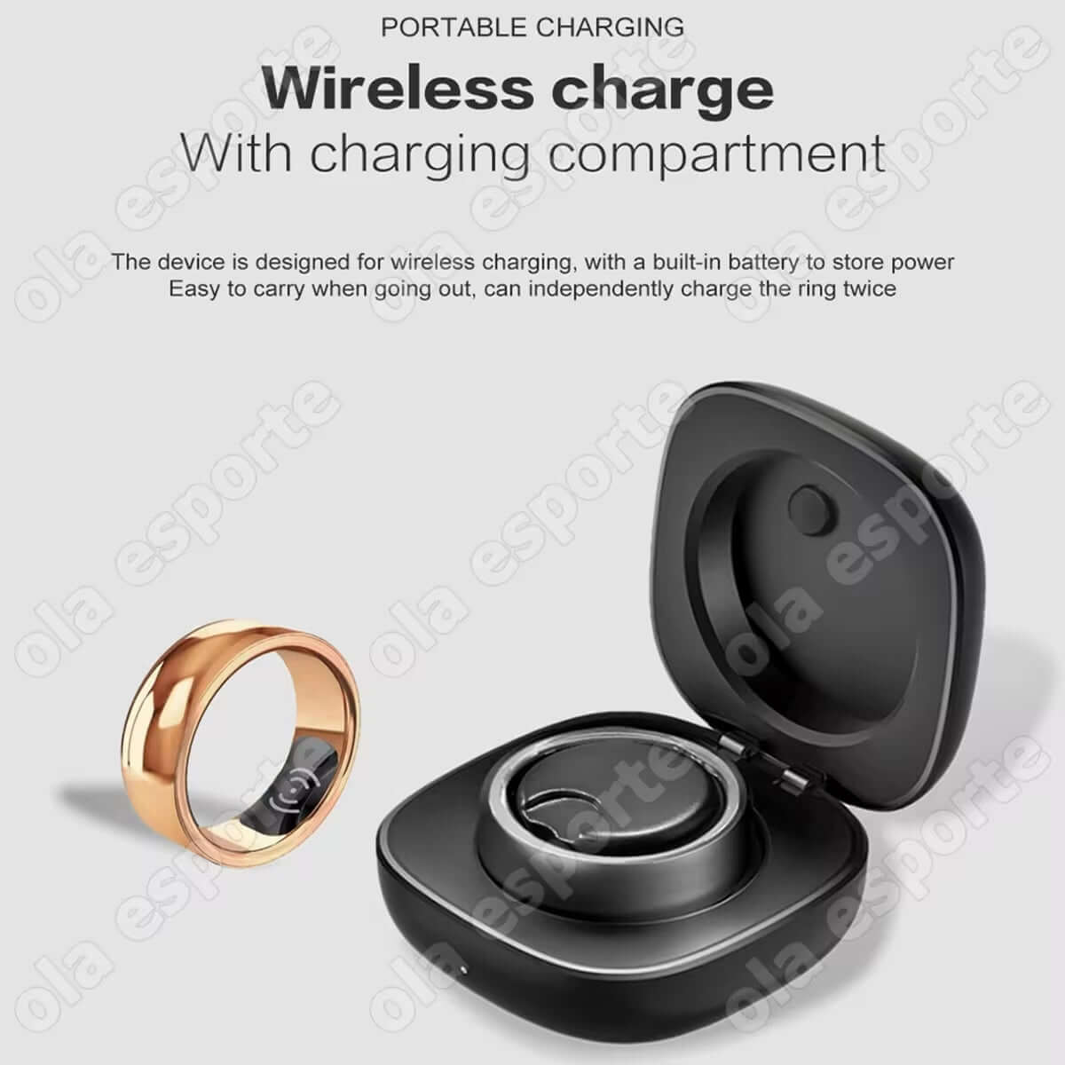 2024 Smart Health Ring Women Men Heart Rate Body Temperature Sport Bluetooth Ring Wireless Charging Smart Sensor Ring for Xiaomi - NovaNest