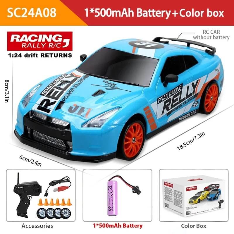 2.4G High Speed Drift Rc Car 4WD Toy Remote Control AE86 Model GTR Vehicle Car RC Racing Cars Toy for Children Christmas Gifts - NovaNest