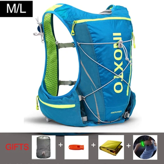 8L Running Hydration Vest Backpack Men Women Outdoor Sport Bags Trail Marathon Jogging Hiking Backpack Option Water Bag Flask