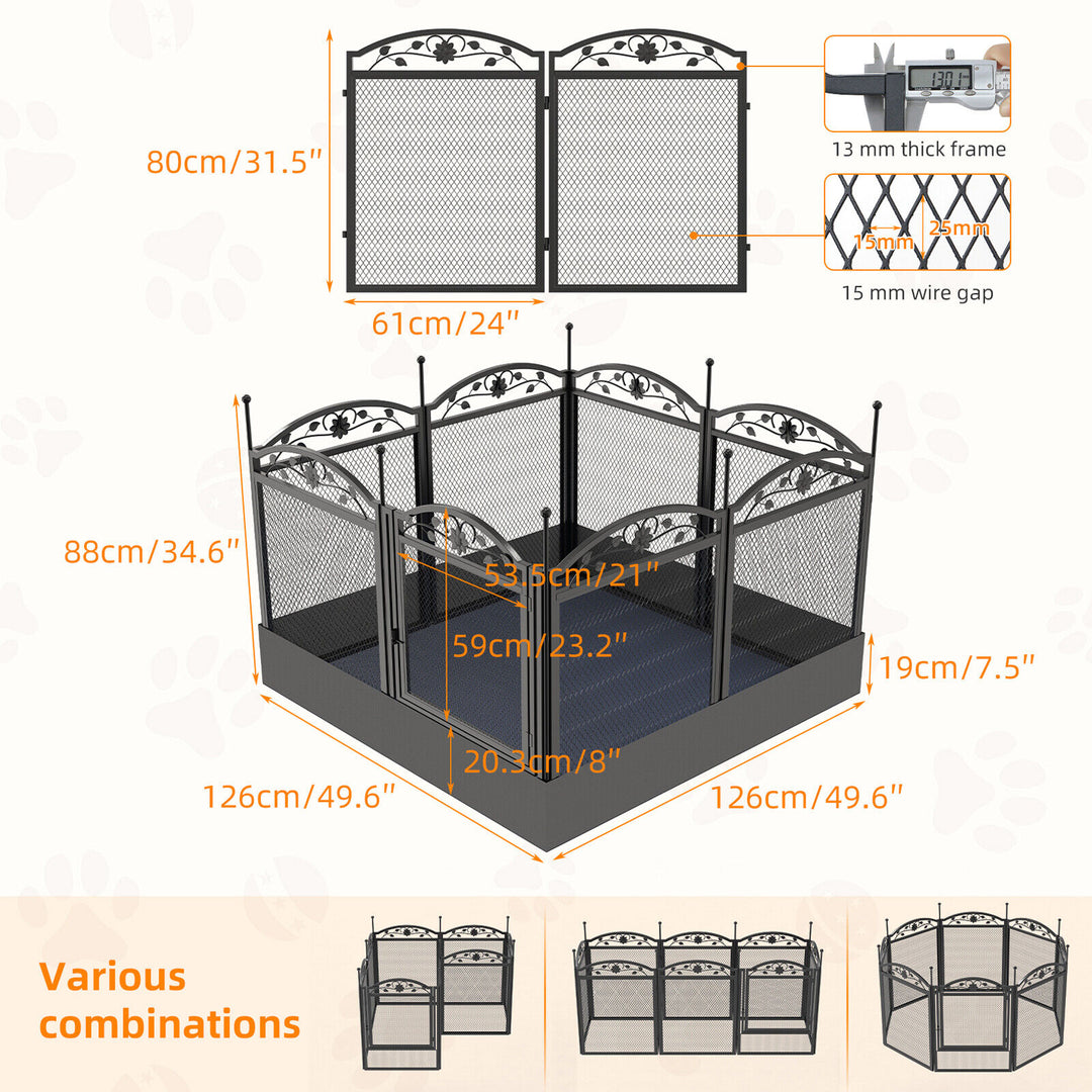 Bingopaw Heavy Duty Dog Playpen Puppy Run Enclosured Whelping Cage Fertility Mat