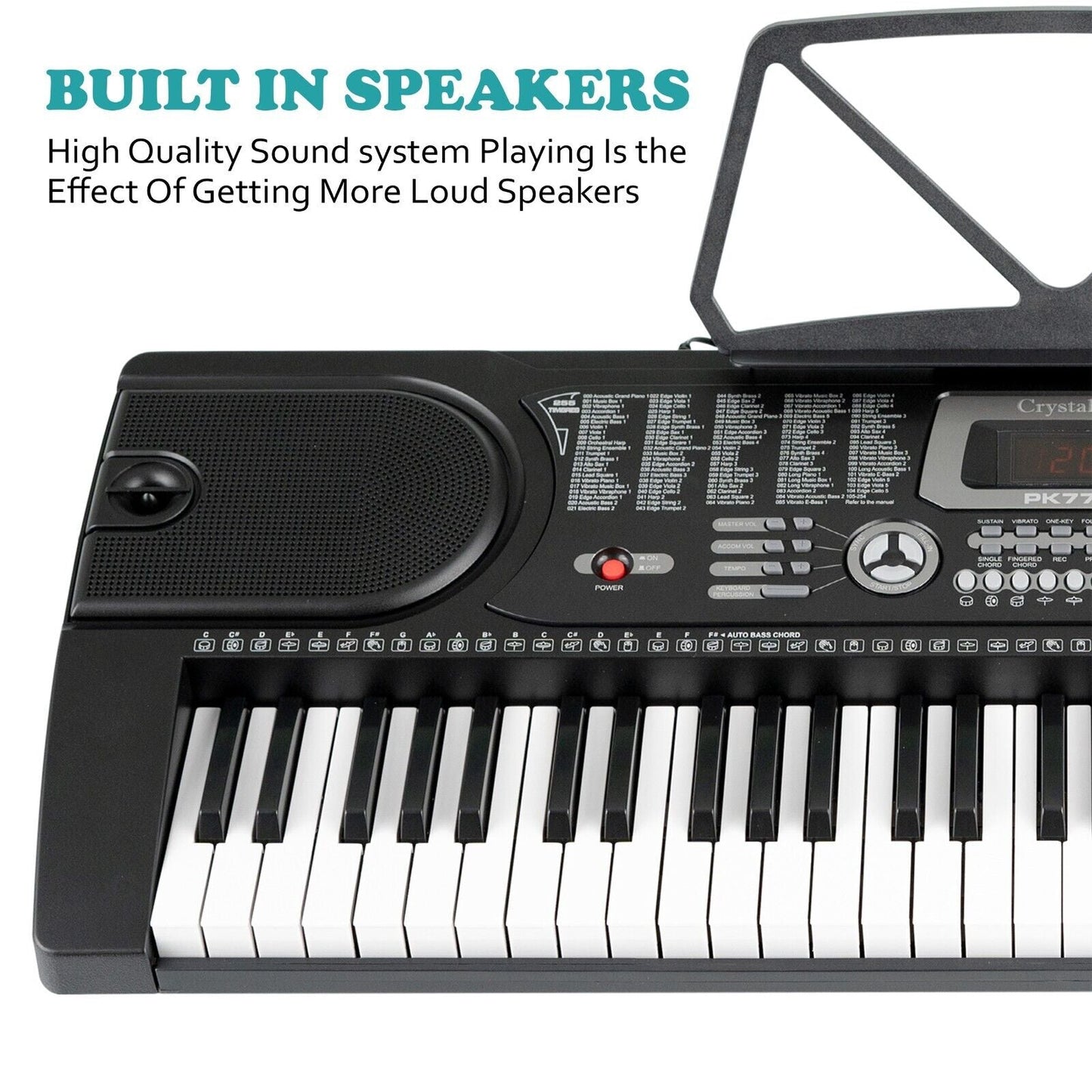 61Keys Electronic Keyboard Digital Piano Instrument,Mic - NovaNest