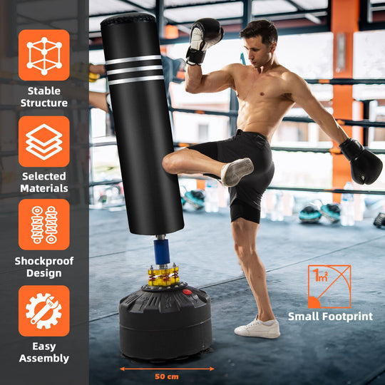 175Cm Freestanding Kickboxing Bag