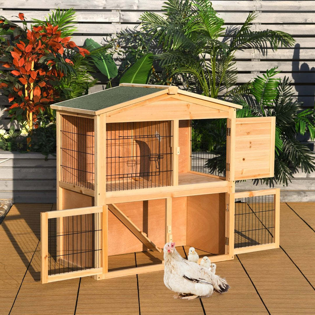 Large Bunny Rabbit Cage with Waterproof Roof