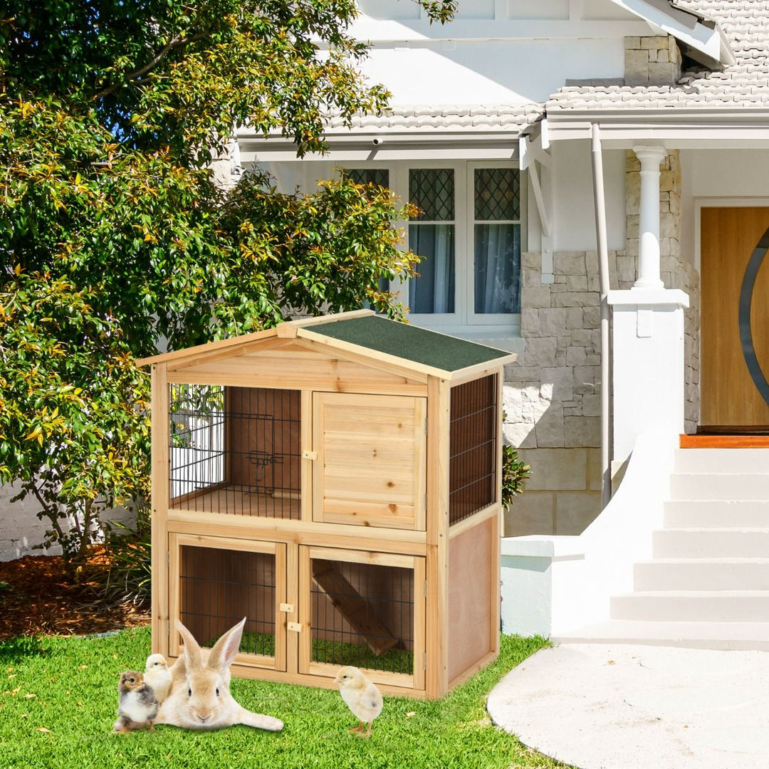 Large Bunny Rabbit Cage with Waterproof Roof