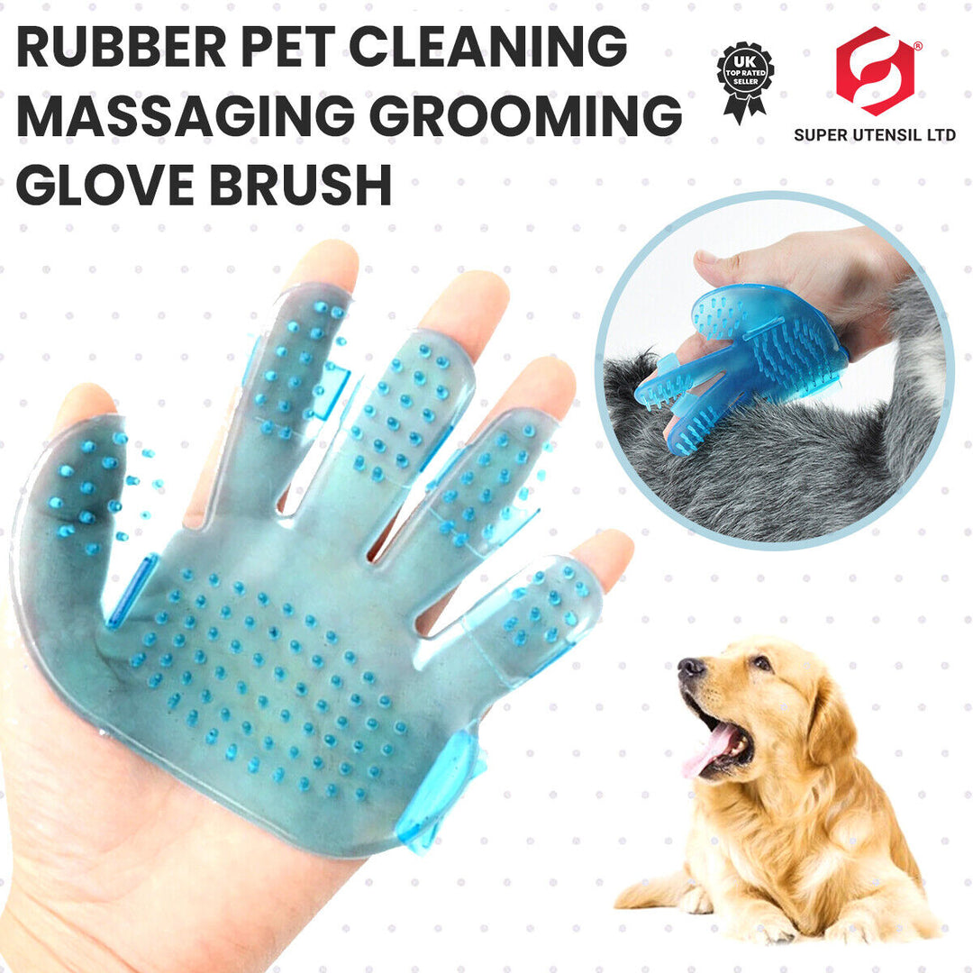 Dog Cat Bath Brush Comb Hair Rubber Glove Pet Puppy Hair Grooming Massage Mitt