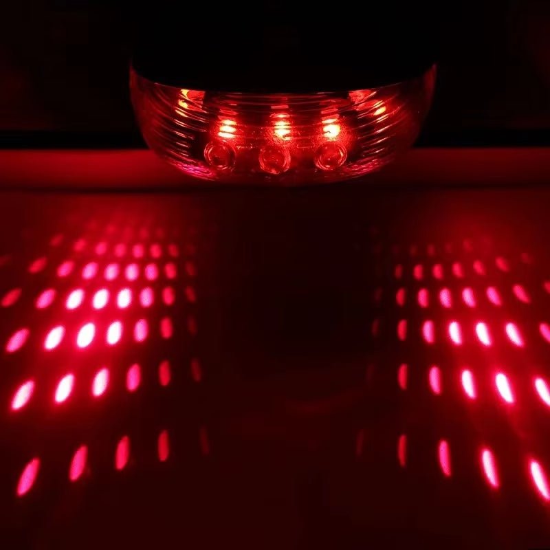 Bicycle Bike LED Lights 2 Lasers 5 LED Waterproof Cycling Taillight Safety Warning Taillight MTB Bike Rear Tail Lights - NovaNest