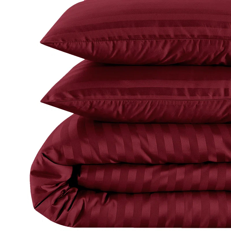 Klarita 250 TC Microfibre Reversible Modern & Contemporary Duvet Cover Set with Pillow Cases