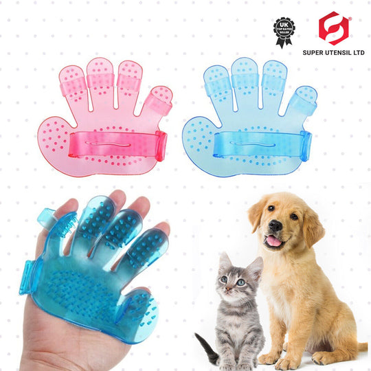 Dog Cat Bath Brush Comb Hair Rubber Glove Pet Puppy Hair Grooming Massage Mitt