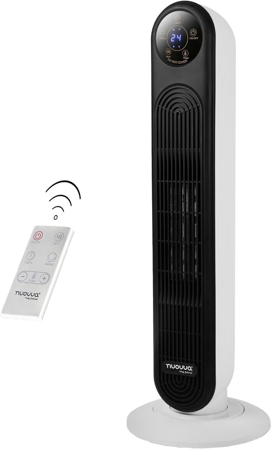 Electric Heater Energy Efficient, Ceramic Tower Fan, Silent, by Nuovva - NovaNest