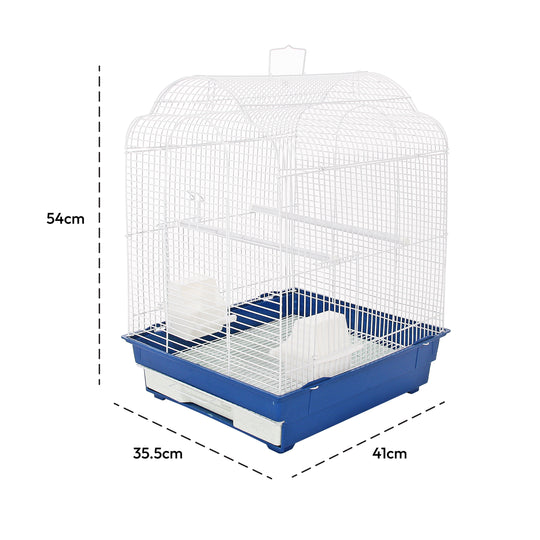 KCT ROSARIO plus BLUE MEDIUM BIRD CAGE SMALL EXOTIC PET CANARY BUDGIE FINCH