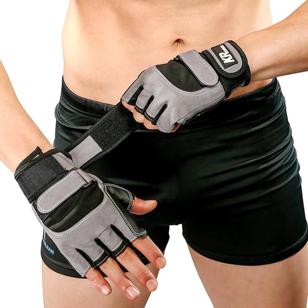 Half Finger Weight Lifting Gloves Men Women Sports Fitness Workout Exercise Training Dumbells Wrist Support Weightlifting Glove - NovaNest