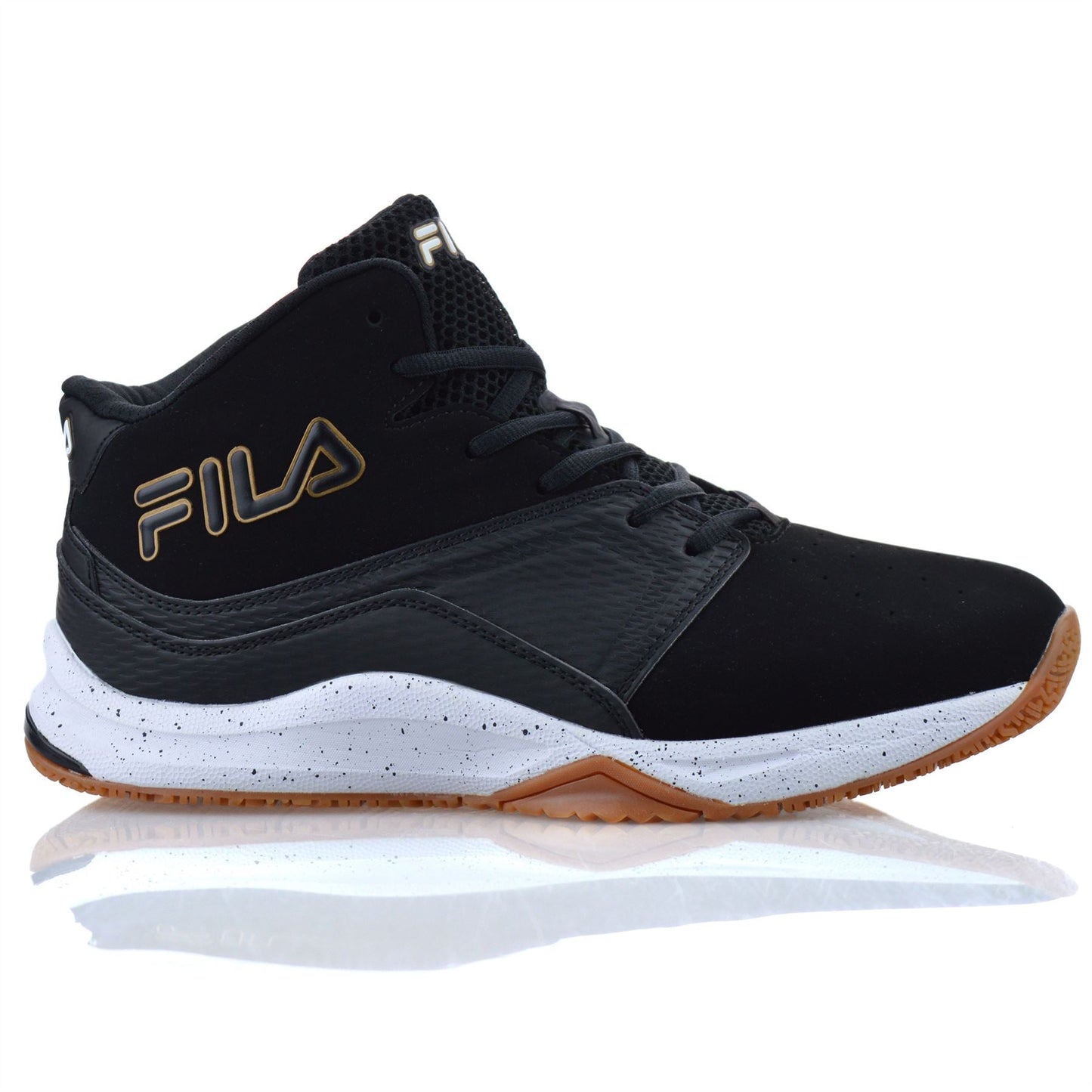 Mens Fila High Top Casual Walking Ankle Boots Basketball Gym Trainers Shoes Size - NovaNest