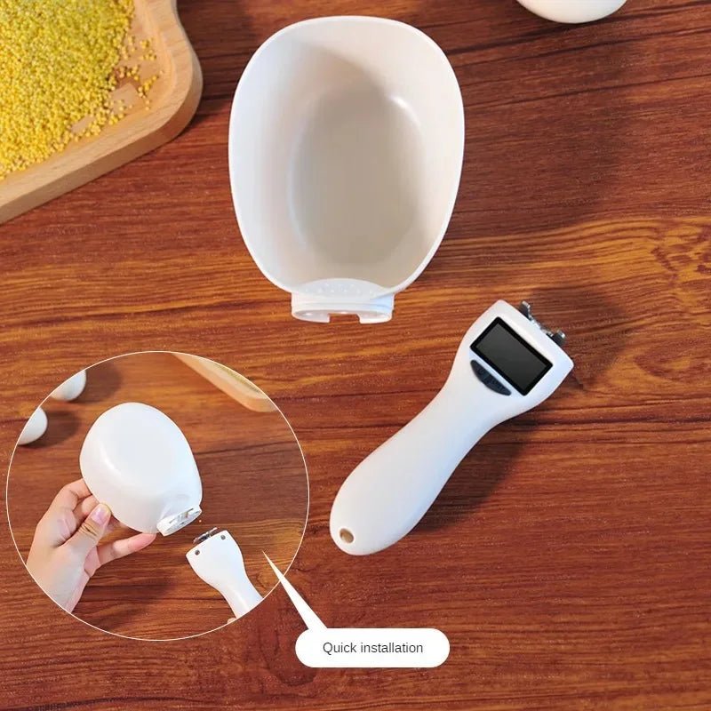 Pet Food Measuring Scoop Electronic Dog Cat Food Measuring Cup Digital Spoon Scale Kitchen Food Scale with LED Display - NovaNest