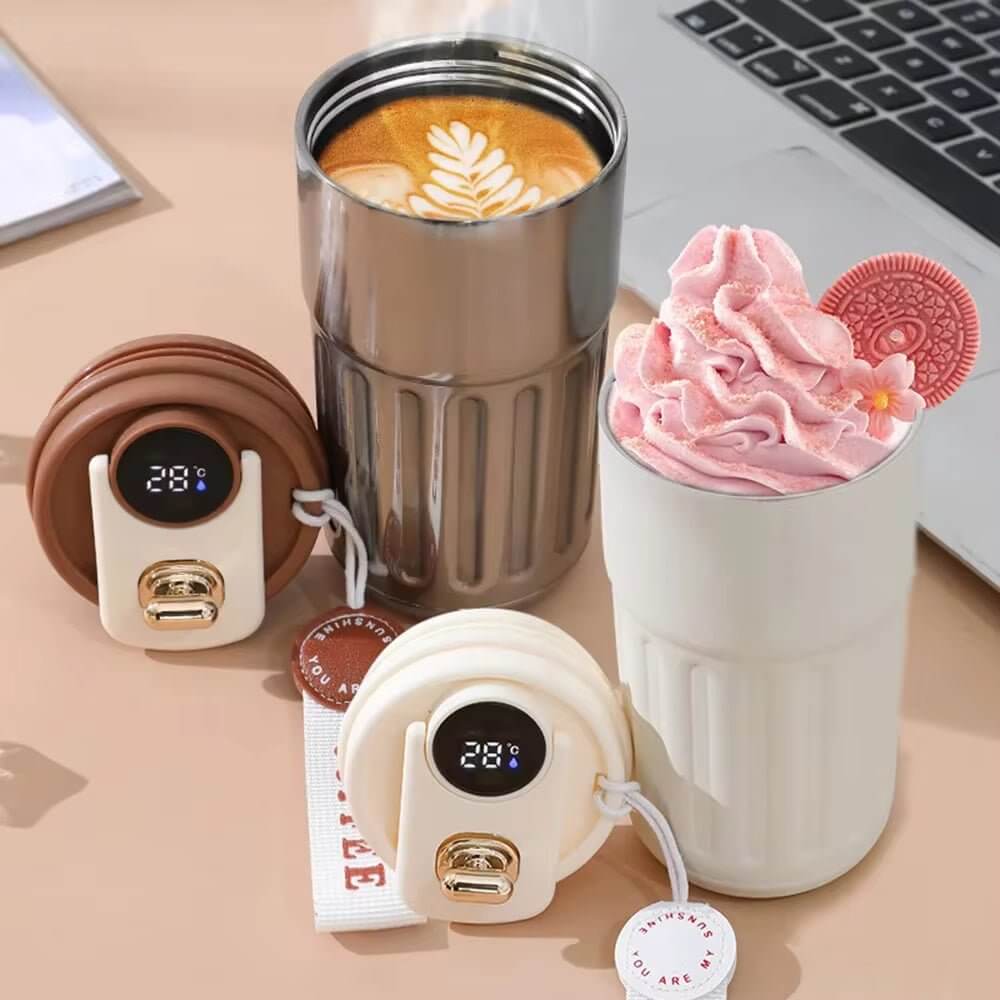 Smart Thermos Bottle LED Temperature Display Coffee Cup 316 Stainless Steel Tumbler Mug Portable Vacuum Flasks Thermoses - NovaNest