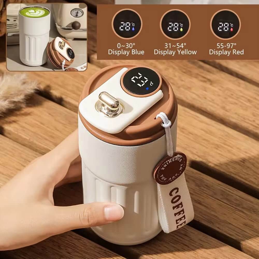 Smart Thermos Bottle LED Temperature Display Coffee Cup 316 Stainless Steel Tumbler Mug Portable Vacuum Flasks Thermoses - NovaNest