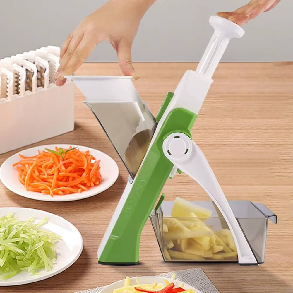 Vegetables Shredder Dicer Adjustable Potato Slicer Vegetable Food Slicer & Chopper Potato Fries Cutter Kitchen Fast Meal Prep - NovaNest