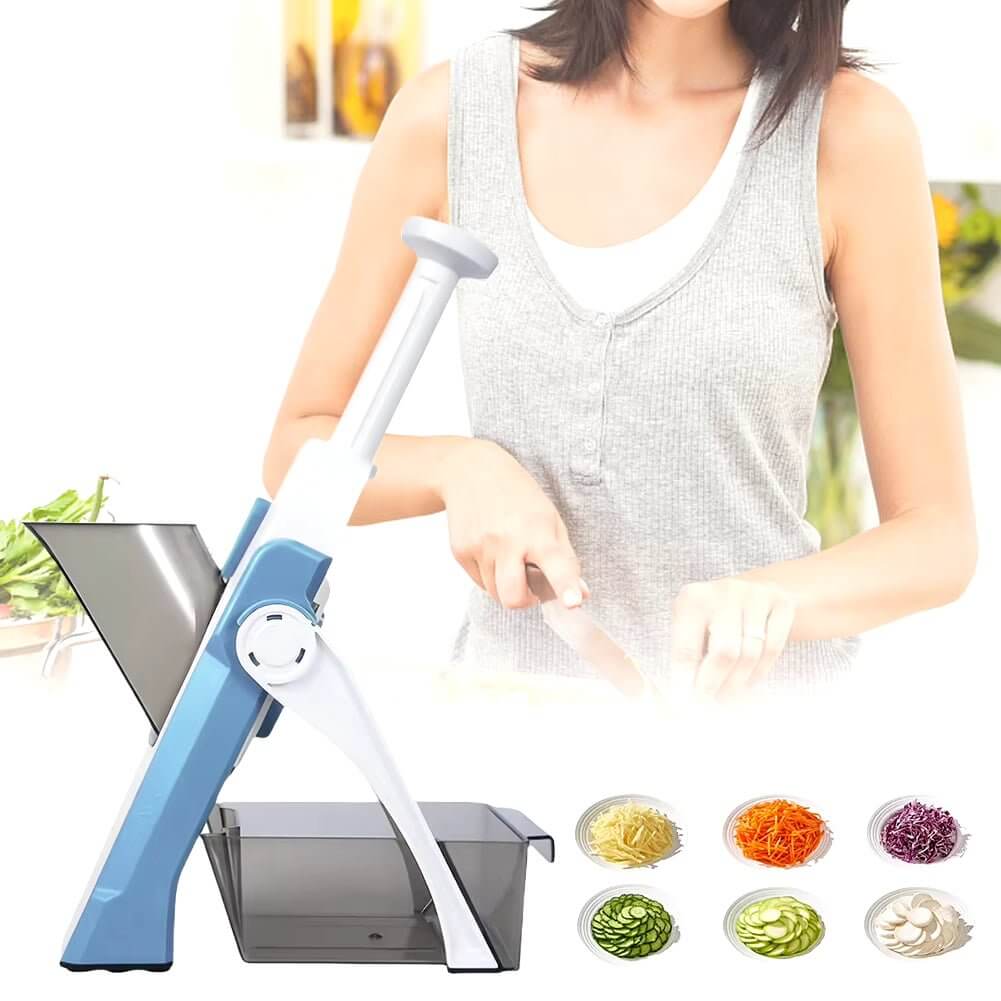 Vegetables Shredder Dicer Adjustable Potato Slicer Vegetable Food Slicer & Chopper Potato Fries Cutter Kitchen Fast Meal Prep - NovaNest