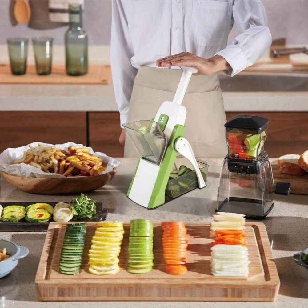 Vegetables Shredder Dicer Adjustable Potato Slicer Vegetable Food Slicer & Chopper Potato Fries Cutter Kitchen Fast Meal Prep - NovaNest