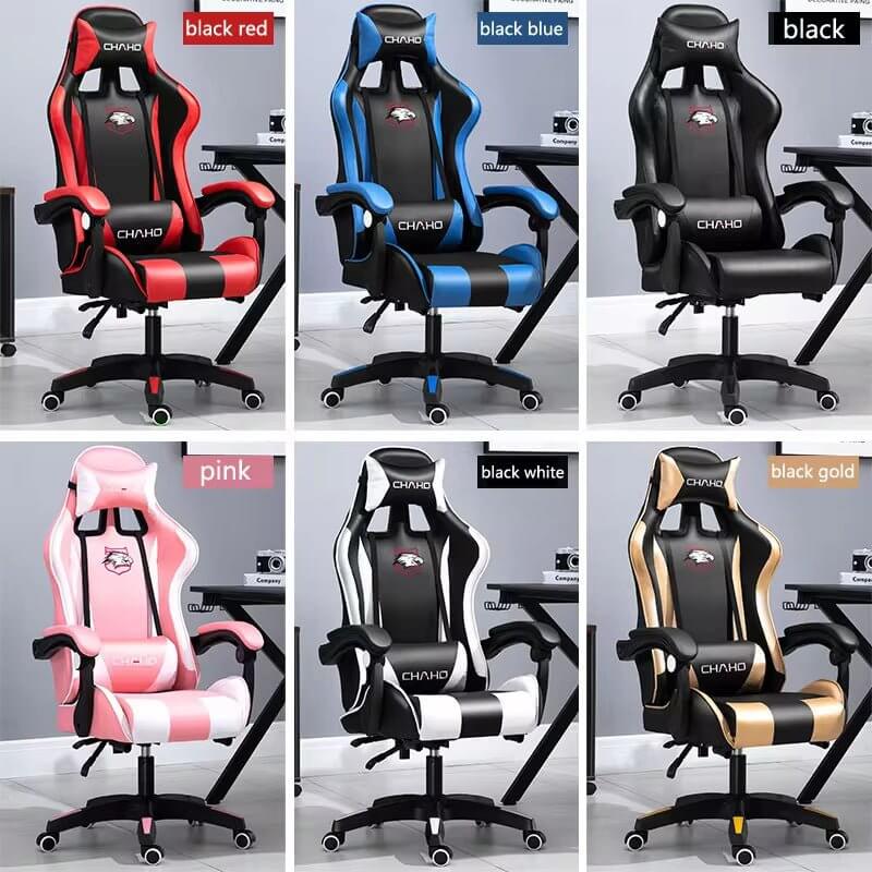 WCG Gaming Chair Computer Chair High - Quality Gaming Chair Leather Internet LOL Internet Cafe Racing Chair Office Chair Gamer New - NovaNest