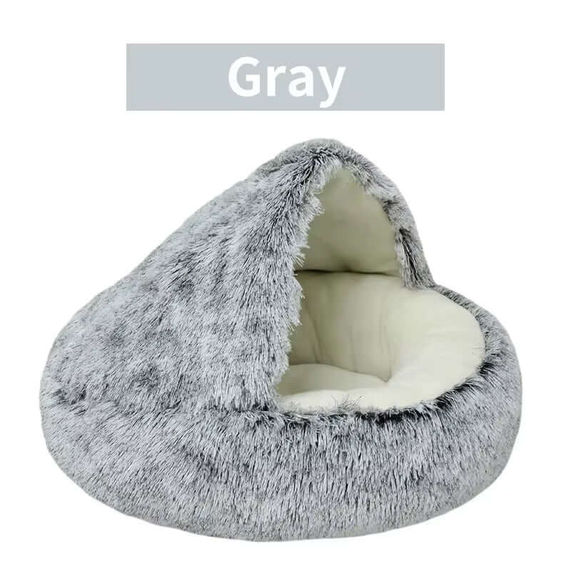 Winter Plush Pet Cat Bed round Cat Cushion Cat House 2 in 1 Warm Cats Basket Pet Sleep Bag Kitten Nest Kennel for Small Dog Cats - NovaNest