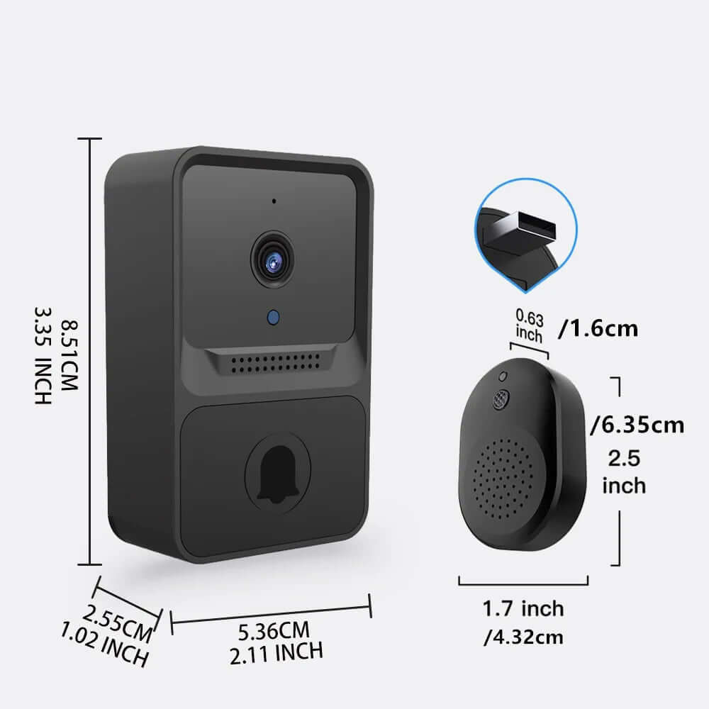 Wireless Doorbell Wifi Outdoor HD Camera Security Door Bell Night Vision Video Intercom Voice Change for Home Monitor Door Phone - NovaNest