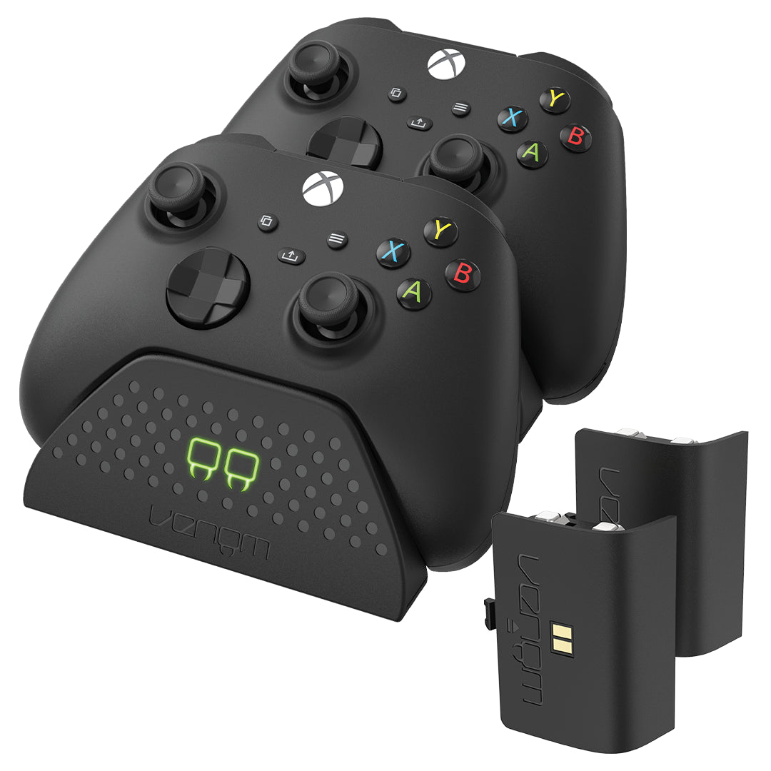 Xbox Series X / S Twin Charging Dock with Rechargeable Battery Packs - Black - NovaNest